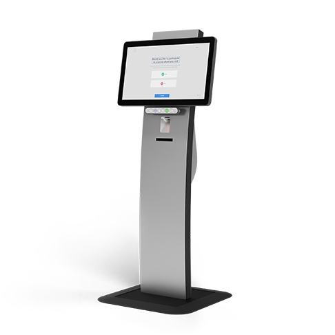 Photo of the FrontDesk Smart Kiosk
